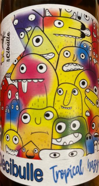 Decibulle tropical hazy ipa, Brasserie La Cibulle
