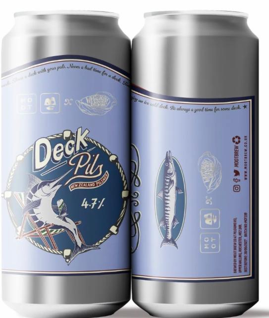 Deck - NZ Pils 4.7%, Moot Brew Co, England