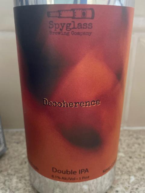 Decoherence 8.1%, Spyglass Brewing Company, United States