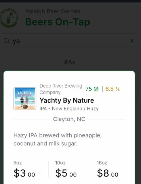 deep river yachty by nature, Deep River Brewing Co