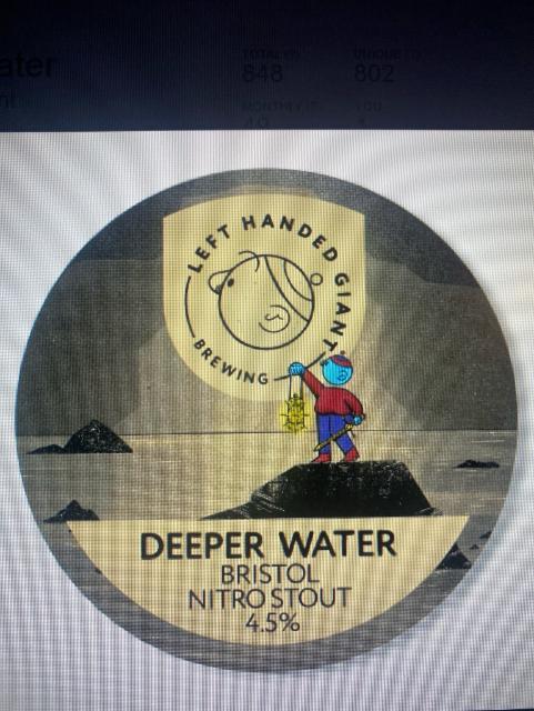 Deeper Water 4.5%, Left Handed Giant Brewing, England