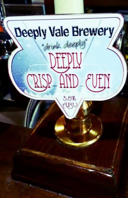 Deeply Crisp And Even 3.8%, Deeply Vale Brewery, England