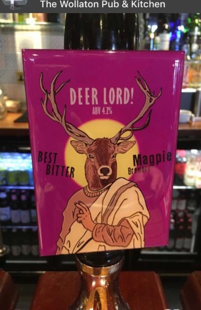 Deer Lord! 4.2%, Magpie Brewery, England