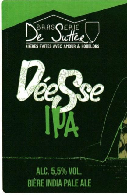 Déesse IPA 5.5%, Brasserie De Sutter, France