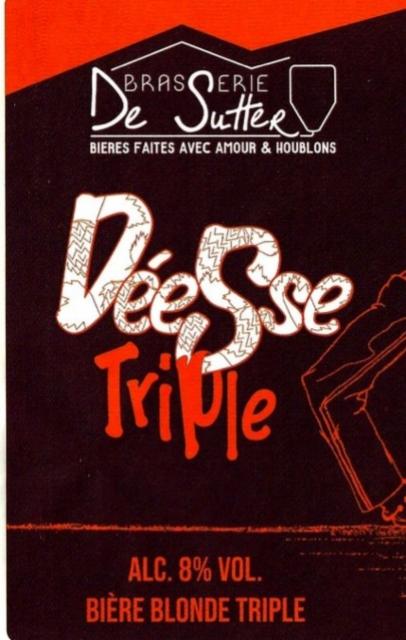 Déesse Triple 8.0%, Brasserie De Sutter, France