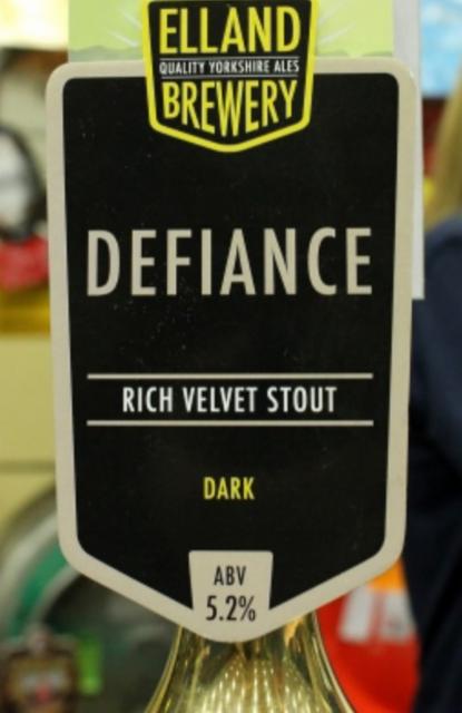 Defiance 5.2%, Elland Brewery, England