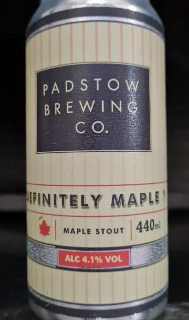 Definitely Maple? 4.1%, Padstow Brewing, England