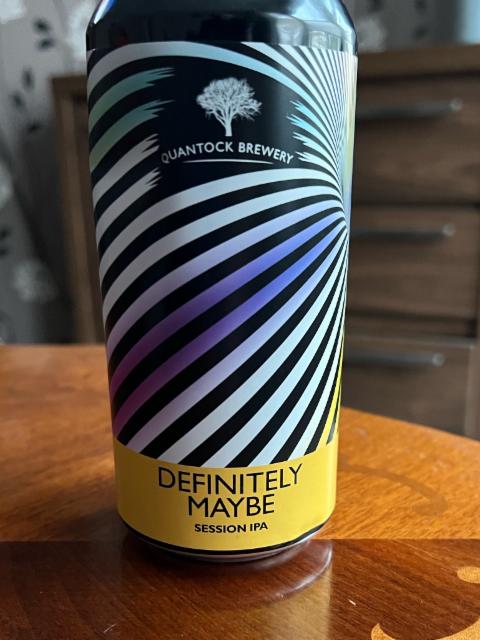 Definitely Maybe 4.9%, Quantock Brewery, England