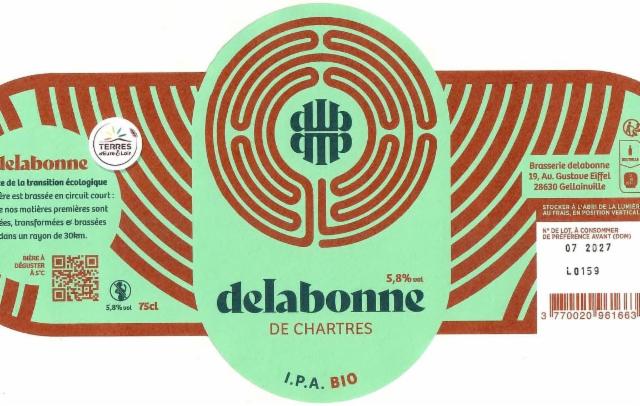 Delabonne IPA 5.8%, Brasserie Delabonne, France