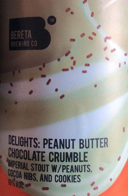 Delights: Peanut Butter Chocolate Crumble 10.0%, Bereta Brewing Co, Romania