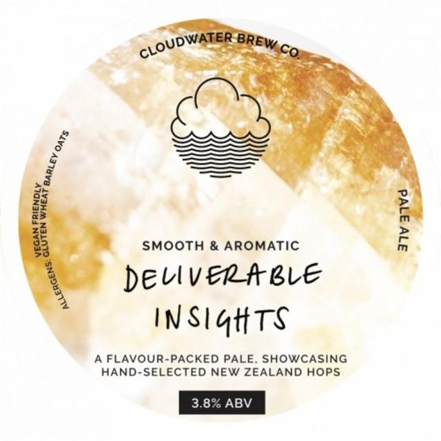 Deliverable Insights 3.8%, Cloudwater Brew Co., England