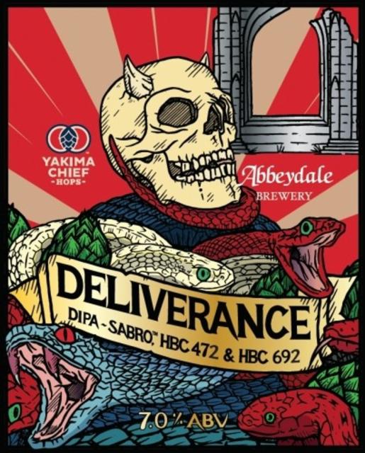 Deliverance : sabro, talus & HBC 472 7.0%, Abbeydale Brewery, England