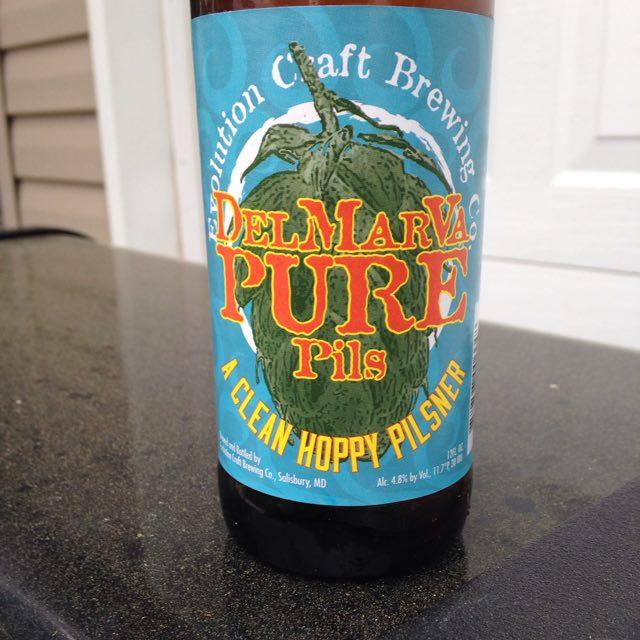 DelMarVa Pure Pils 4.8%, Evolution Craft Brewery, United States