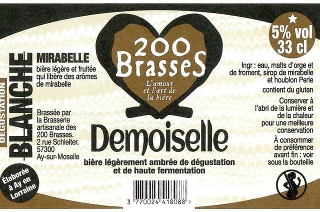 Demoiselle 5.0%, Brasserie Des 200 Brasses, France