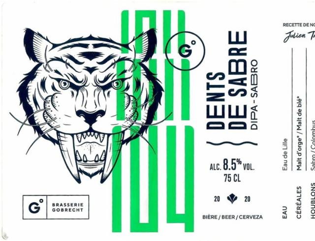 Dents De Sabre 8.5%, Brasserie Gobrecht, France