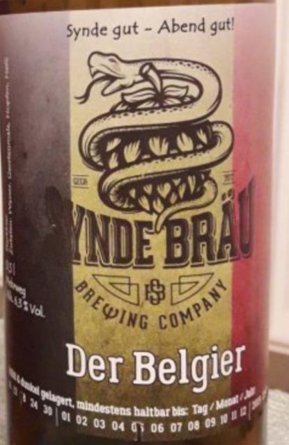 Der Belgier 6.6%, Synde Bräu, Germany