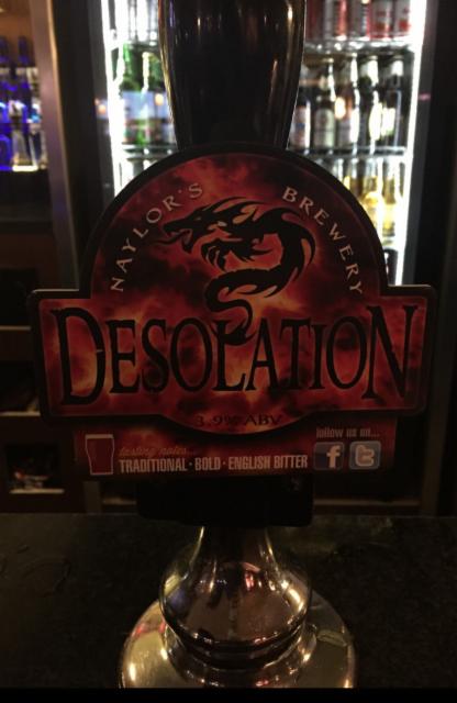 Desolation 3.9%, Naylor's Brewery, England