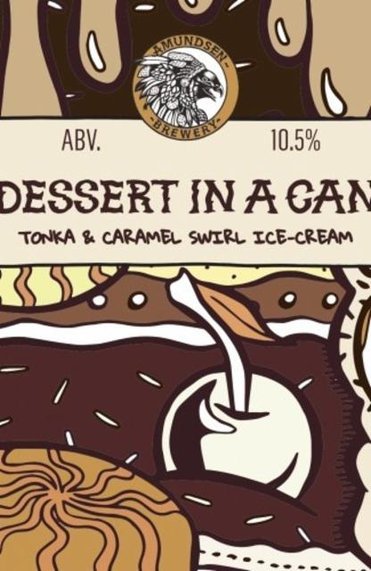 Dessert In A Can - Tonka & Caramel Swirl Ice-Cream 10.5%, Amundsen Bryggeri, Norway