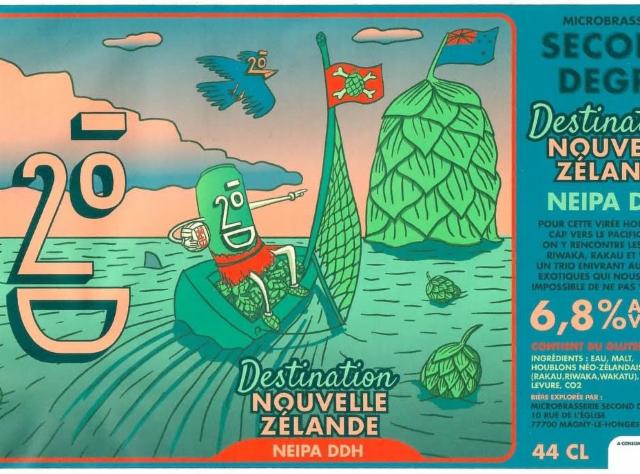 Destination Nouvelle Zelande 6.8%, Microbrasserie Second Degré, France