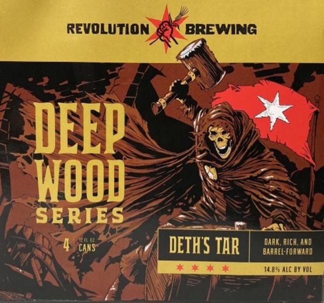 Deth's Tar (2022) 14.8%, Revolution Brewing Company, United States