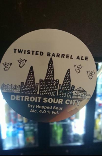 Detroit Sour City 4.0%, Twisted Barrel Ale Limited, England