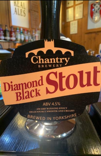 Diamond Black Stout 4.5%, Chantry Brewery, England