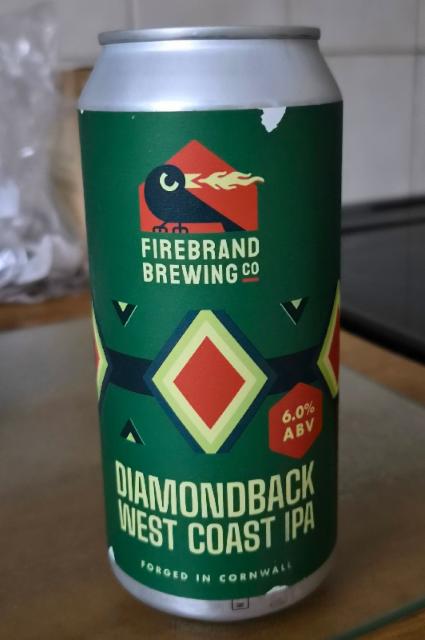 DiamondBack West Coast IPA 6.0%, Firebrand Brewing Company, England