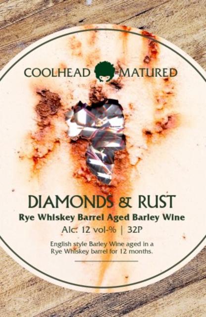 Diamonds & Rust (Rye Whiskey Barrel Aged) 12.0%, CoolHead Brew, Finland