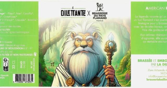 American Pale Ale (X Pays Flamand) 5.6%, Brasserie La Dilettante, France