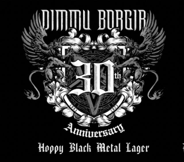 Dimmu Borgir 30th Anniversary Hoppy Black Metal Lager 5.2%, Cervisiam, Norway