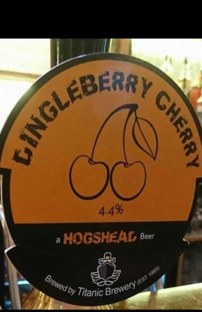 Dingleberry Cherry 4.4%, Titanic Brewery, England