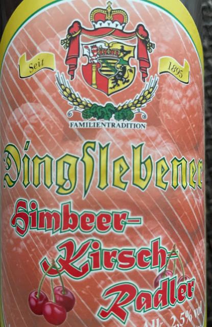 Dingslebener Himbeer-Kirsch Radler 2.5%, Privatbrauerei Metzler, Germany
