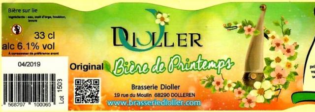 Dioller Printemps 6.1%, Brasserie Dioller, France