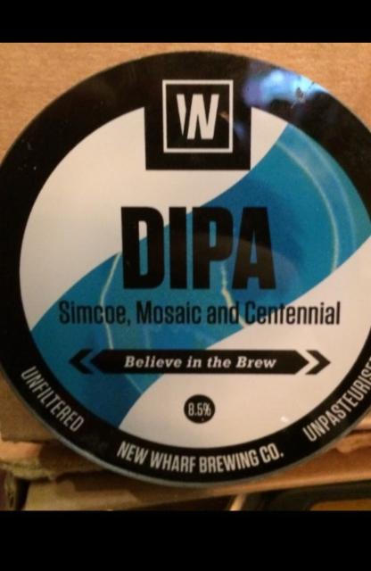 DIPA -Simcoe, Mosaic & Centennial 8.5%, NEW WHARF BREWING CO, England