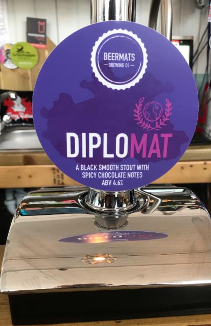 Diplomat 4.6%, Beermats Brewing Co, England
