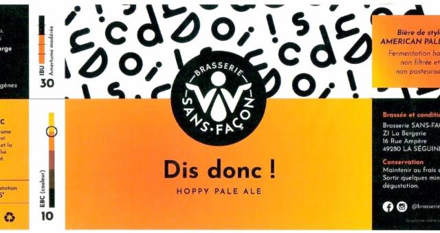 Dis Donc ! 5.5%, Brasserie Sans Façon, France