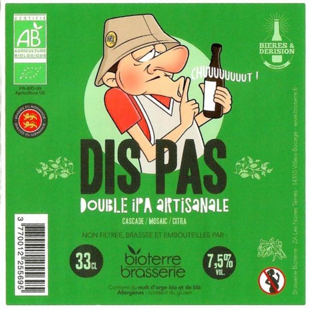 Dis Pas 7.5%, Bioterre Brasserie, France