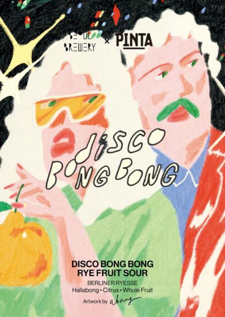 DISCO BONG BONG RYE FRUIT SOUR 디스코 봉봉 라이 프룻 사워 3.8%, Seoul Brewery, South Korea
