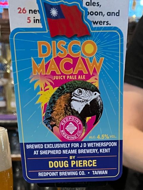 Disco Macaw 4.5%, Redpoint Brewing Co., Taiwan