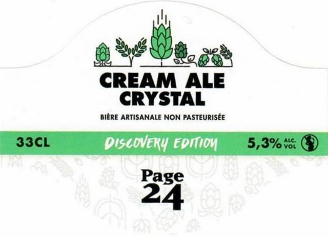 Discovery Edition Cream Ale Crystal 5.3%, Brasserie Saint-Germain (Page 24), France