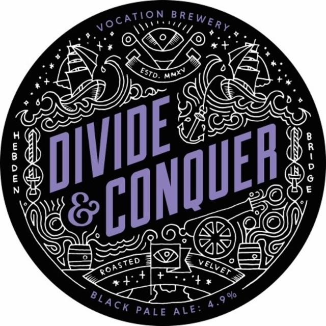 Divide & Conquer Black IPA 6.5%, Vocation Brewery, England