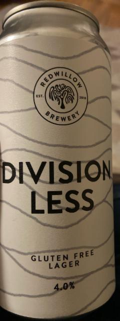 Division Less 4.0%, RedWillow Brewery, England