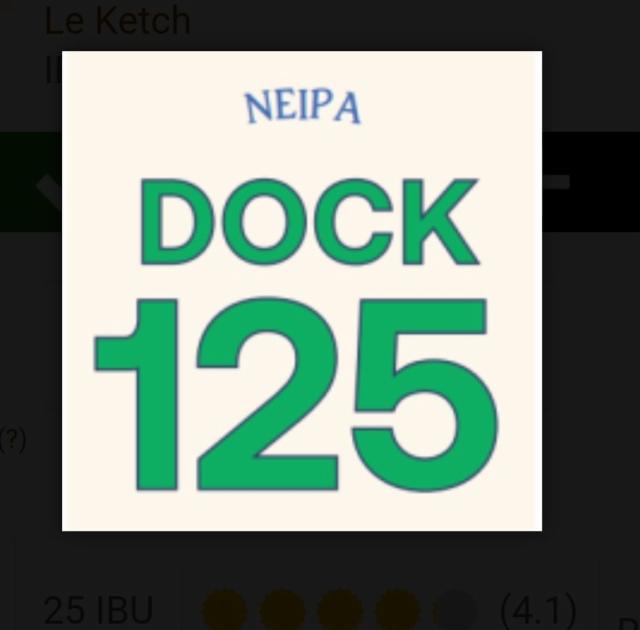 Dock 125 6.5%, Le Ketch, Canada