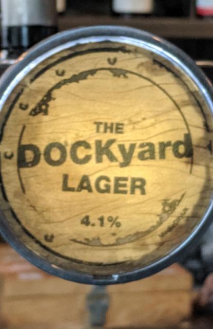 dockyard lager 4.1%, Manchester Brewing Co., England