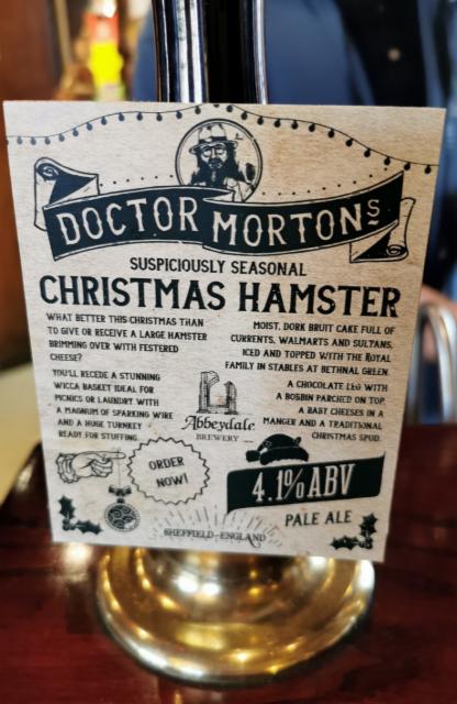 Doctor Morton's Christmas Hamster 4.1%, Abbeydale Brewery, England