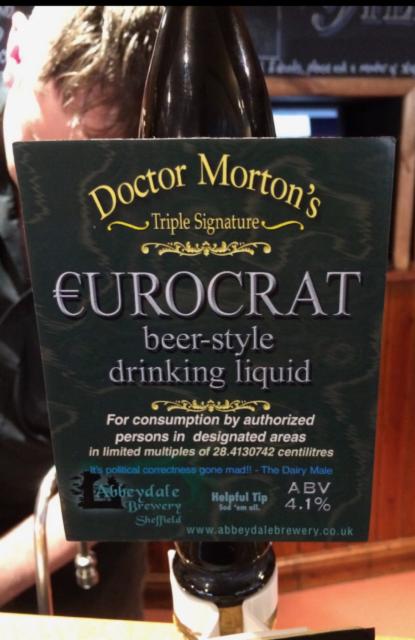 Doctor Morton's Eurocrat 4.1%, Abbeydale Brewery, England