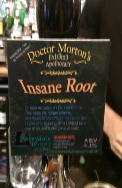 Doctor Morton's Insane Root 4.1%, Abbeydale Brewery, England