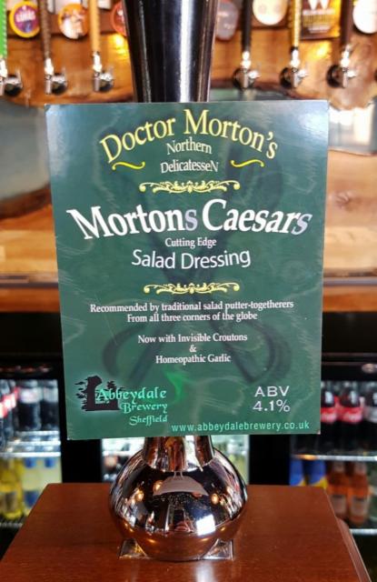 Doctor Morton's Mortons Caesars 4.1%, Abbeydale Brewery, England