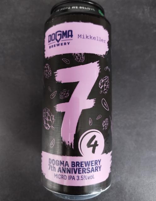 7th Anniversary N°4 3.5%, Dogma Brewery, Serbia