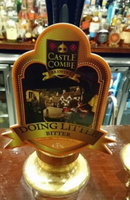 Doing Little Bitter 4.1%, Castle Combe, England